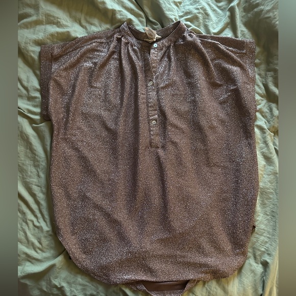 Muche Et Muchette Metallic SS Loose Top - Picture 1 of 3